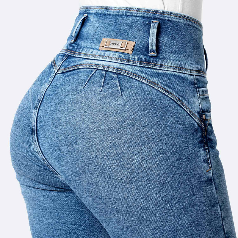 PANTALON DENIM STRETCH MUJER DEYSII - 5