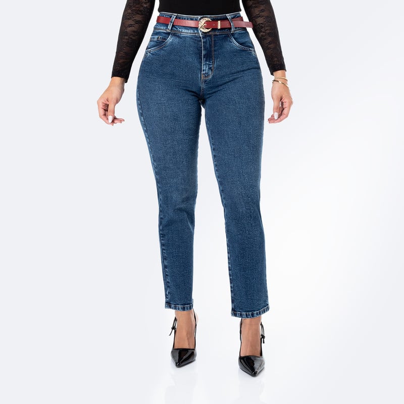 PANTALON DENIM STRETCH MUJER XIMENY - 1
