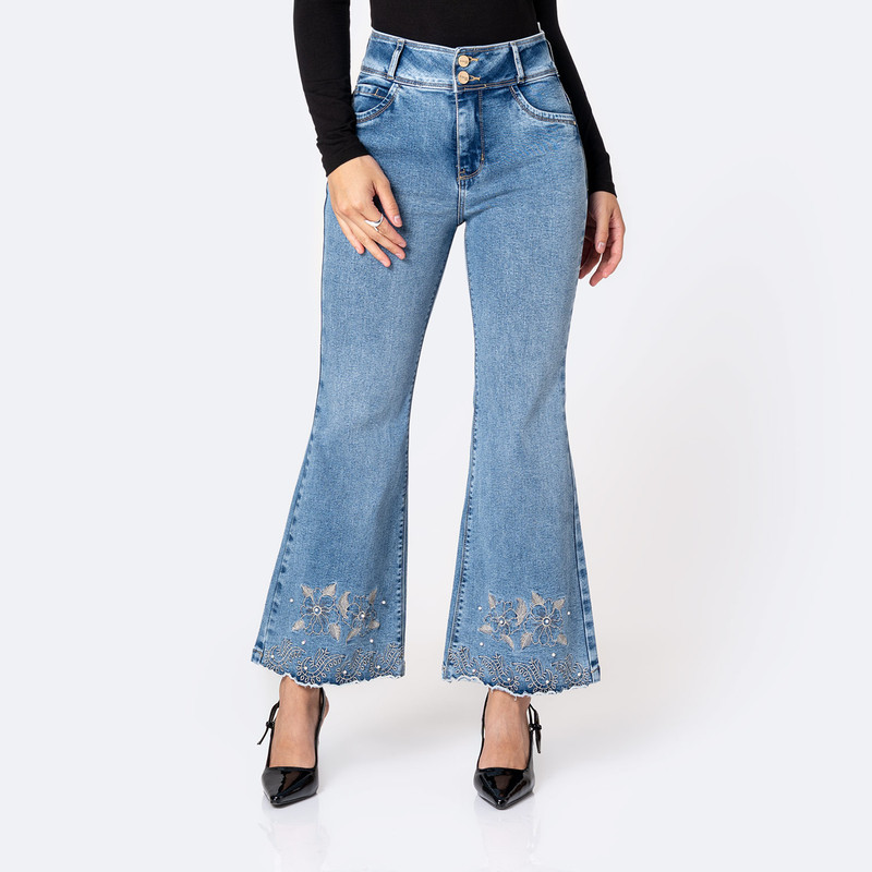 PANTALON DENIM STRETCH MUJER NAEM - 1