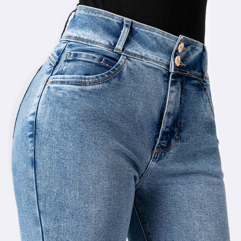 PANTALON DENIM STRETCH MUJER NAEM - 4
