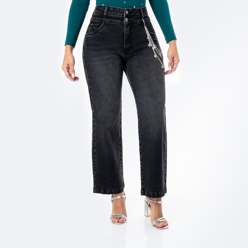 PANTALON DENIM STRETCH MUJER XAMERI - 1