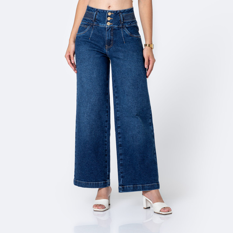 PANTALON DENIM STRETCH MUJER MATHYLDA - 1