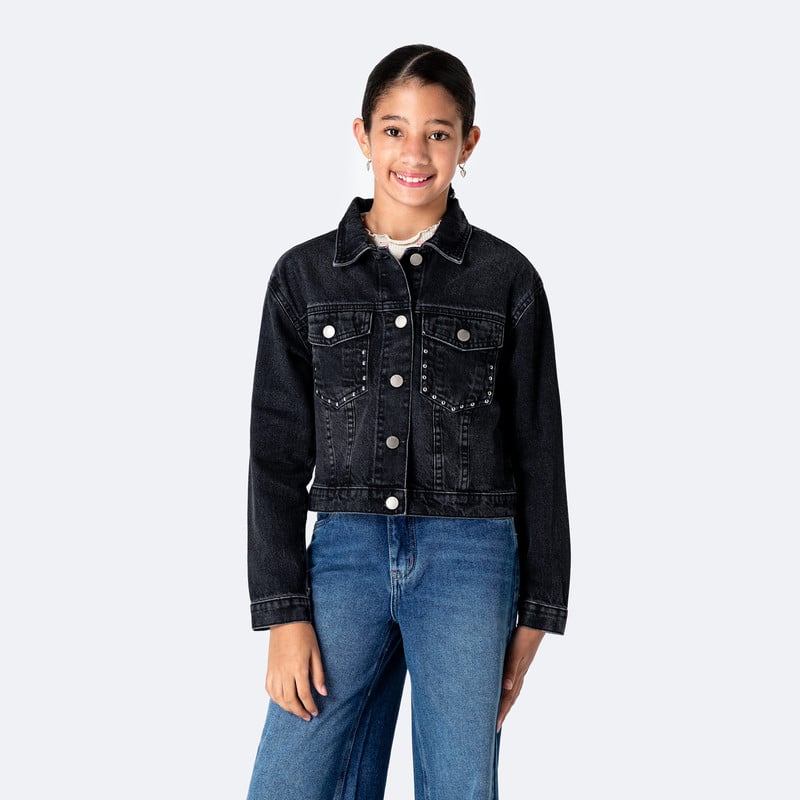 CASACA DENIM NIÑA JENHI - 1