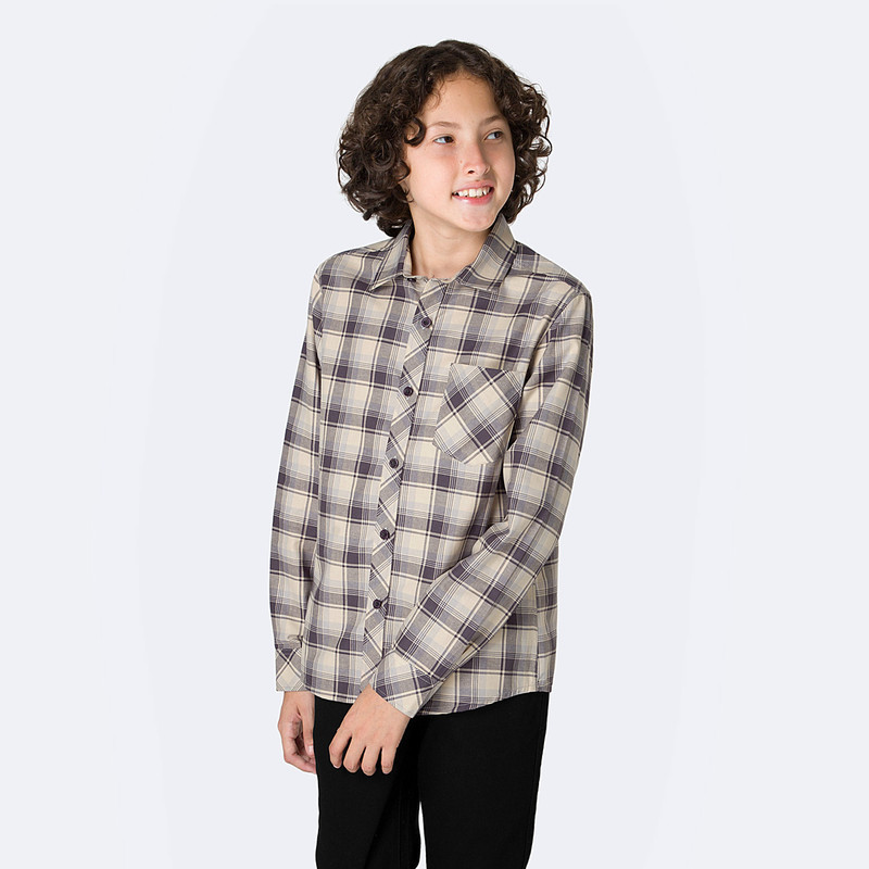 CAMISA CUADROS NIÑO CESAHR CR - 1