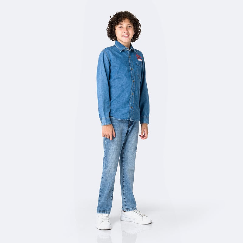 CAMISA DENIM NIÑO TORETO-MARVEL - 5