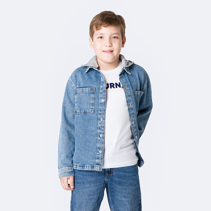 CAMISA DENIM NIÑO GABRIELJ - 1