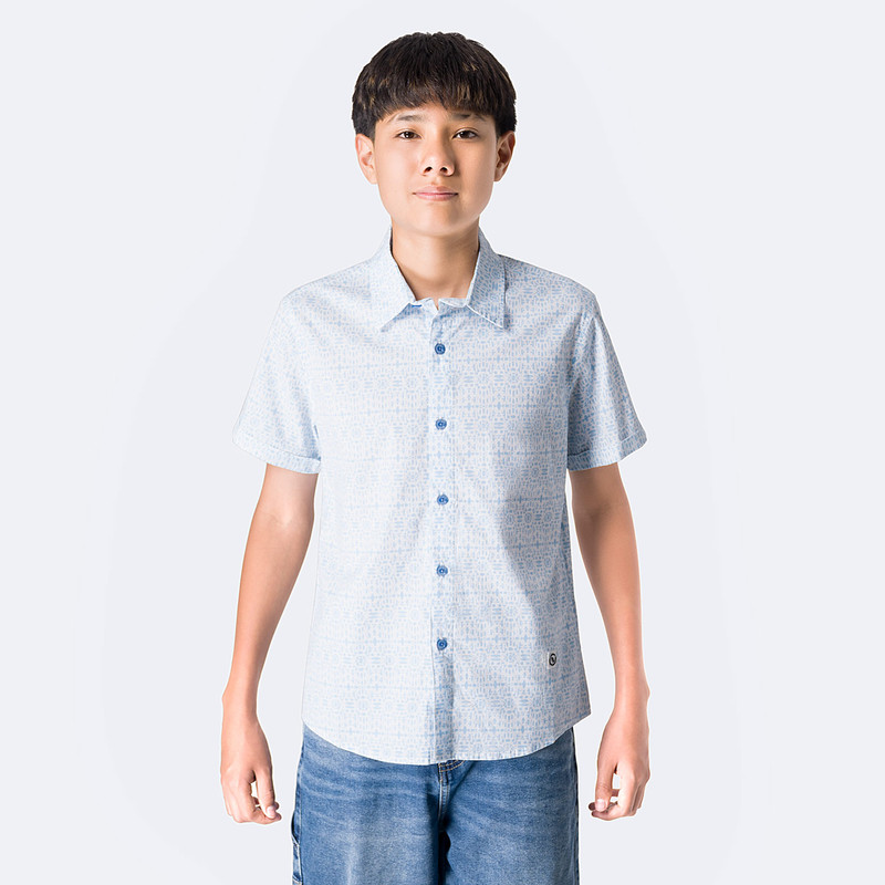 CAMISA POPELINA STRETCH NIÑO ZAMBRANOH STRECH - 1