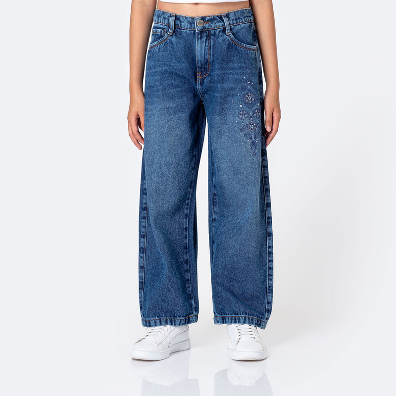 PANTALON DENIM NIÑA ELHENAH - 1