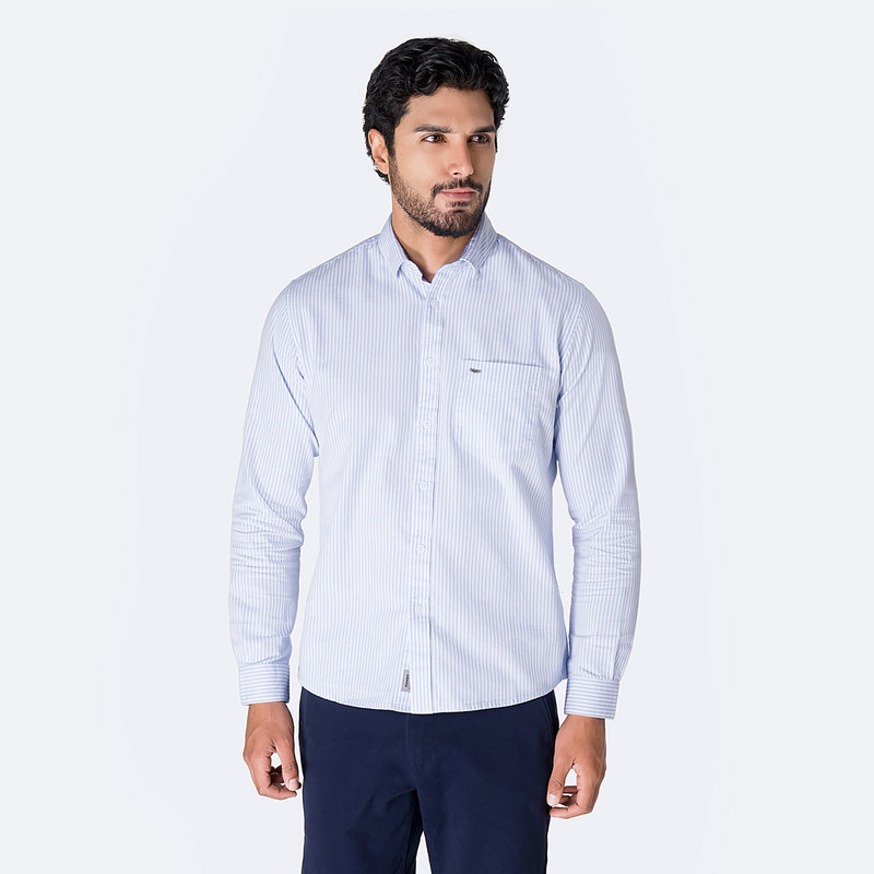 CAMISA LISTADA HOMBRE LARSEN001ML - 1