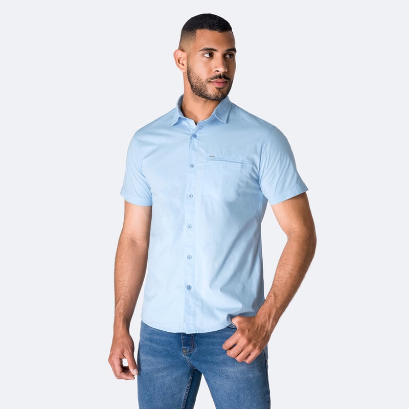 CAMISA POPELINA STRETCH HOMBRE PATRICIOH MC - 1