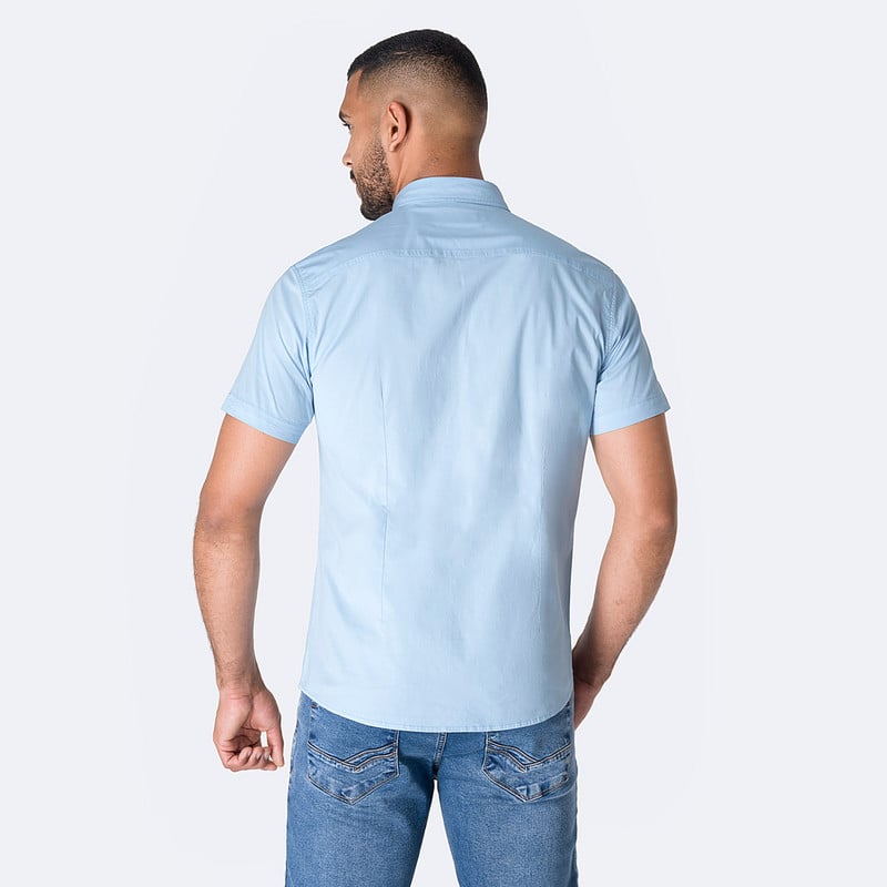 CAMISA POPELINA STRETCH HOMBRE PATRICIOH MC - 3