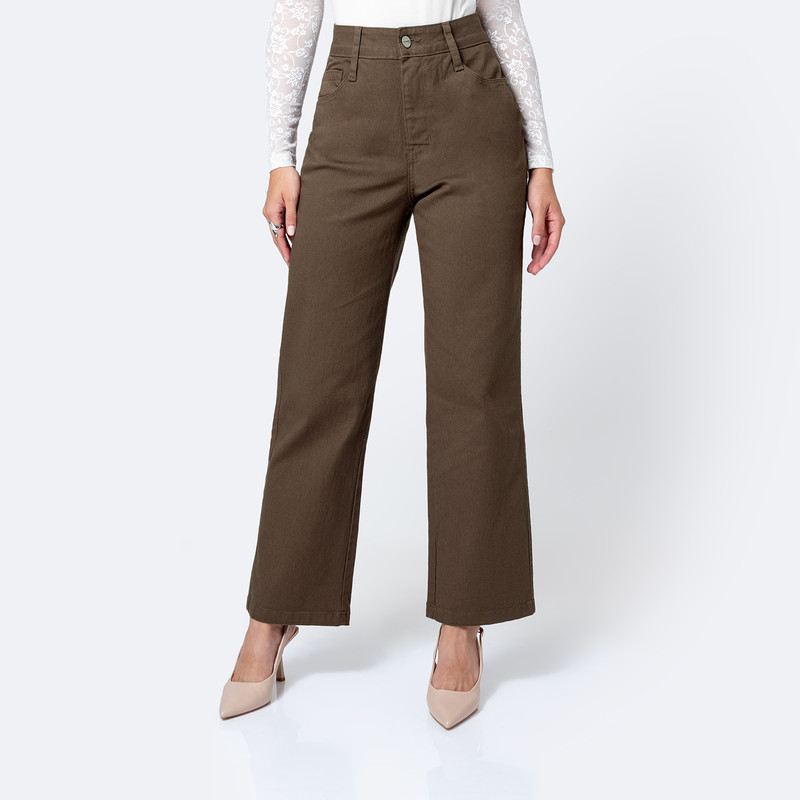 PANTALON DRILL STRETCH MUJER HAISHE - 1