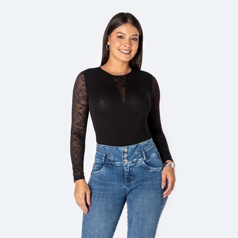 BODY JERSEY FULL LYCRA MUJER BRIZEIDA - 1