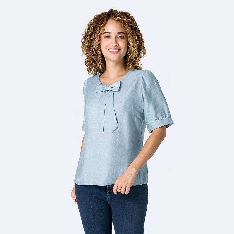 BLUSAS LINO MUJER BLEY MT - 1