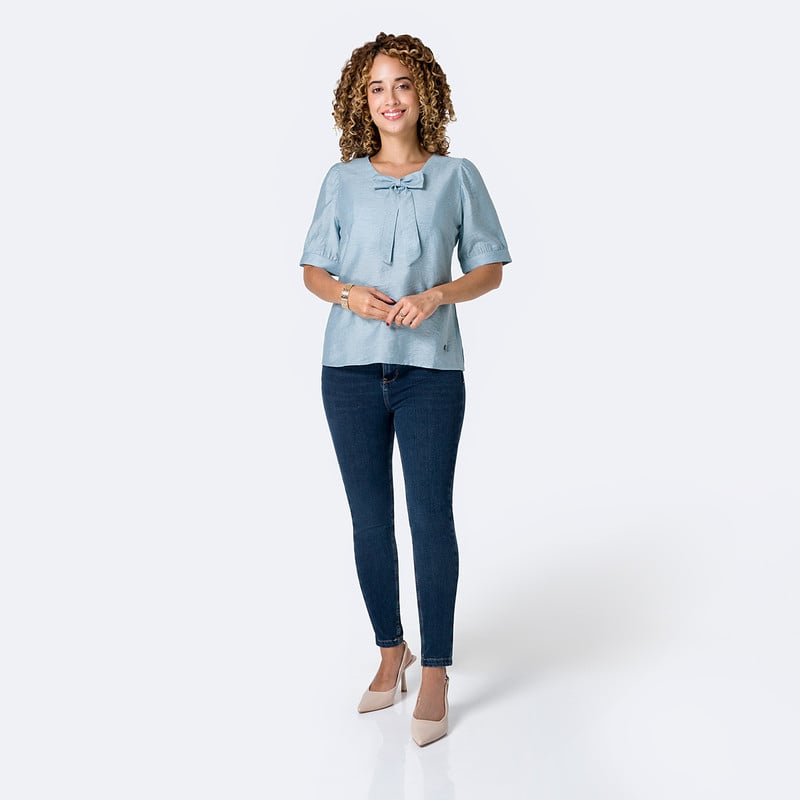 BLUSAS LINO MUJER BLEY MT - 4