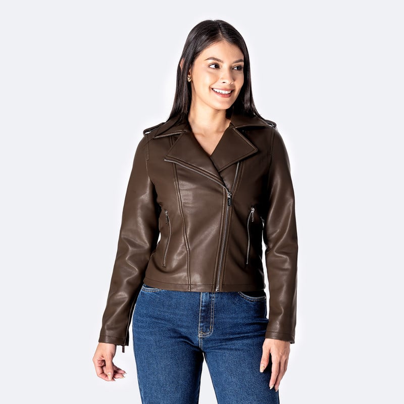CASACA CUERINA MUJER TAMAR - 1