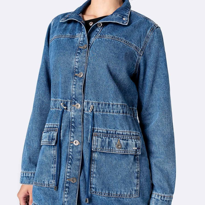 CASACA DENIM MUJER YLVAH - 2