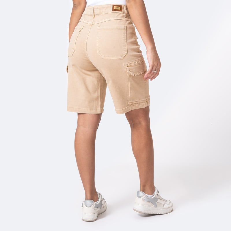 BERMUDA CARGO DRILL STRETCH MUJER ASUMY - 3