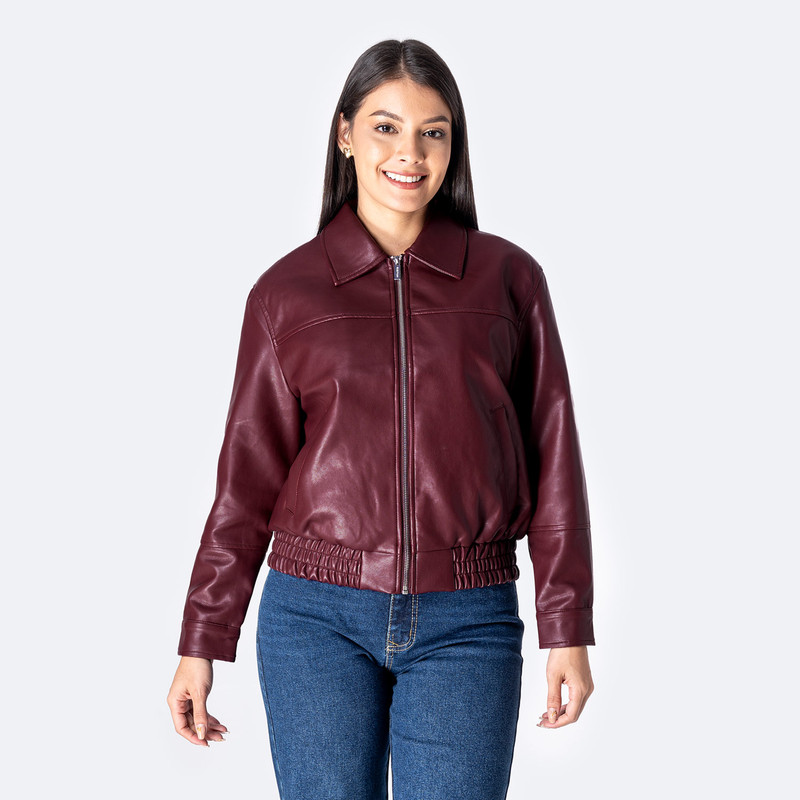 CASACA CUERINA MUJER DAHELYN - 1