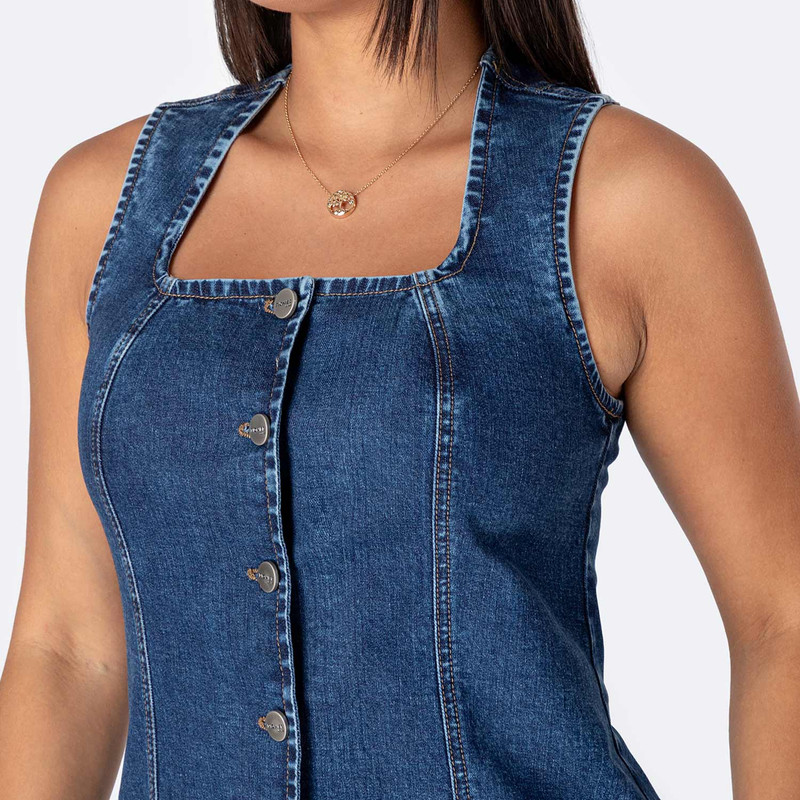 CHALECO DENIM MUJER LORHI - 2