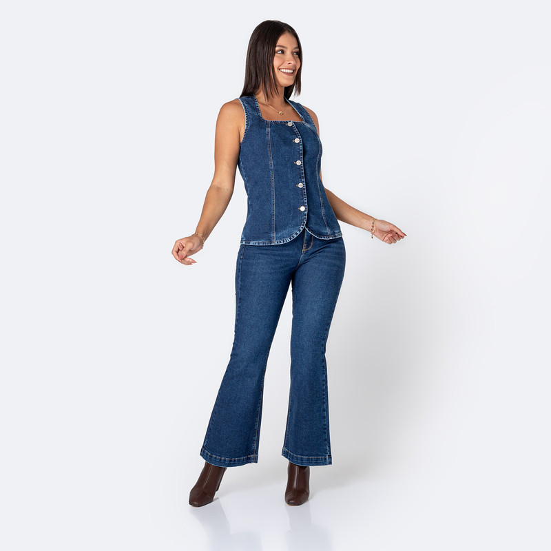 CHALECO DENIM MUJER LORHI - 4