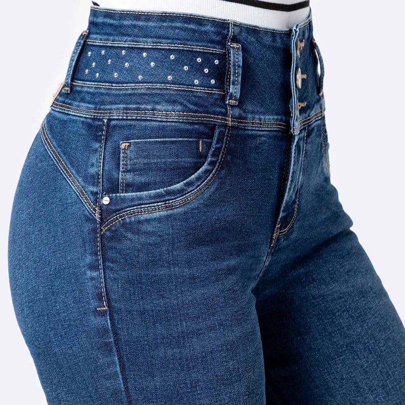 PANTALON DENIM STRETCH MUJER MISAKII - 4