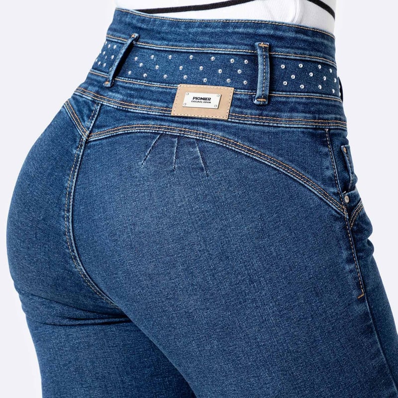 PANTALON DENIM STRETCH MUJER MISAKII - 5