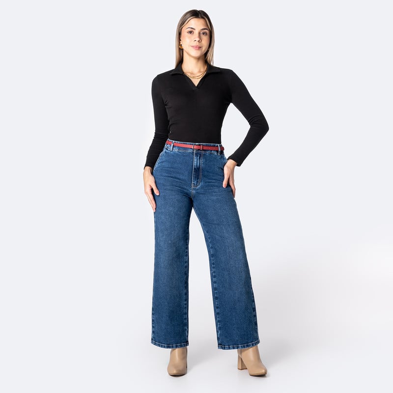 PANTALON DENIM STRETCH MUJER JHOANYH - 2