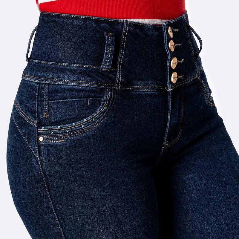 PANTALON DENIM STRETCH MUJER THALISSA - 4