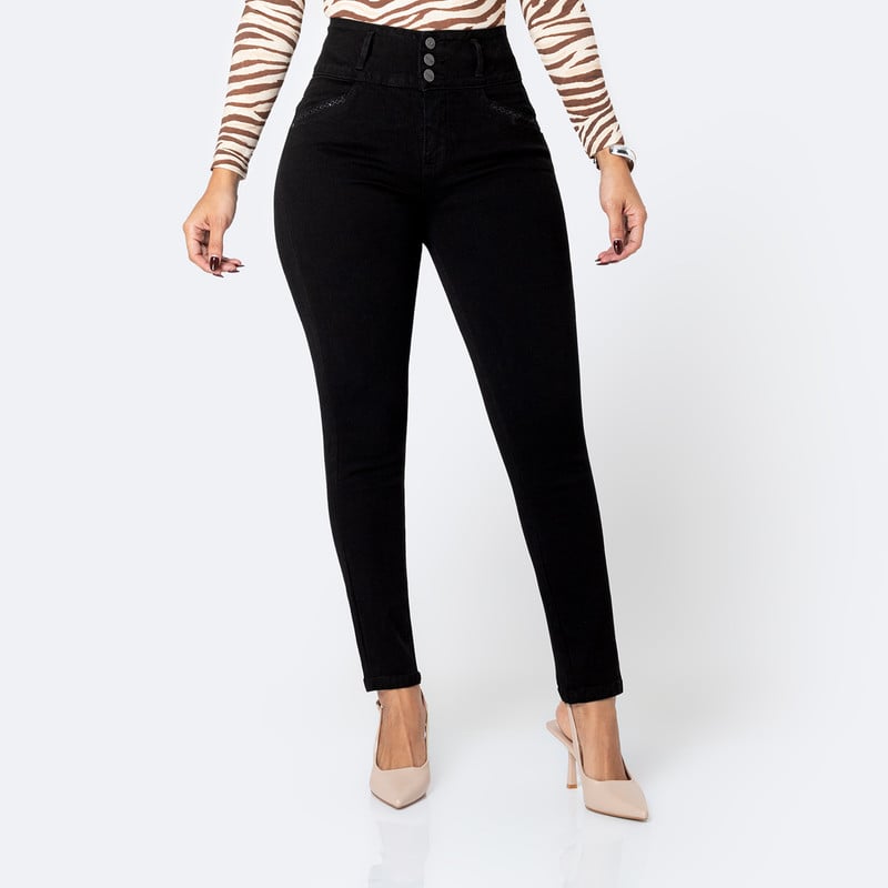PANTALON DENIM STRETCH MUJER YUNARA - 1