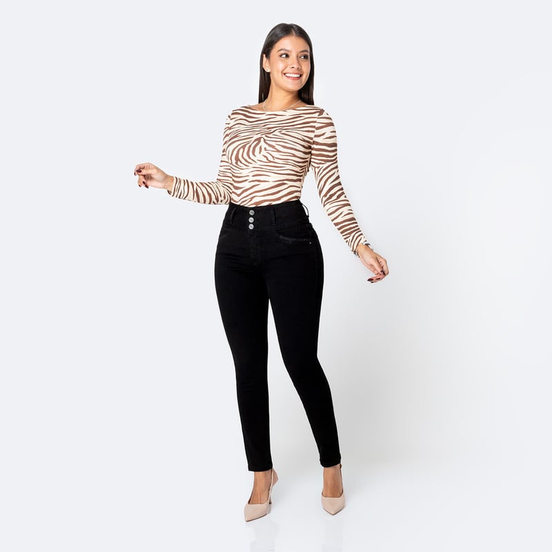 PANTALON DENIM STRETCH MUJER YUNARA - 2