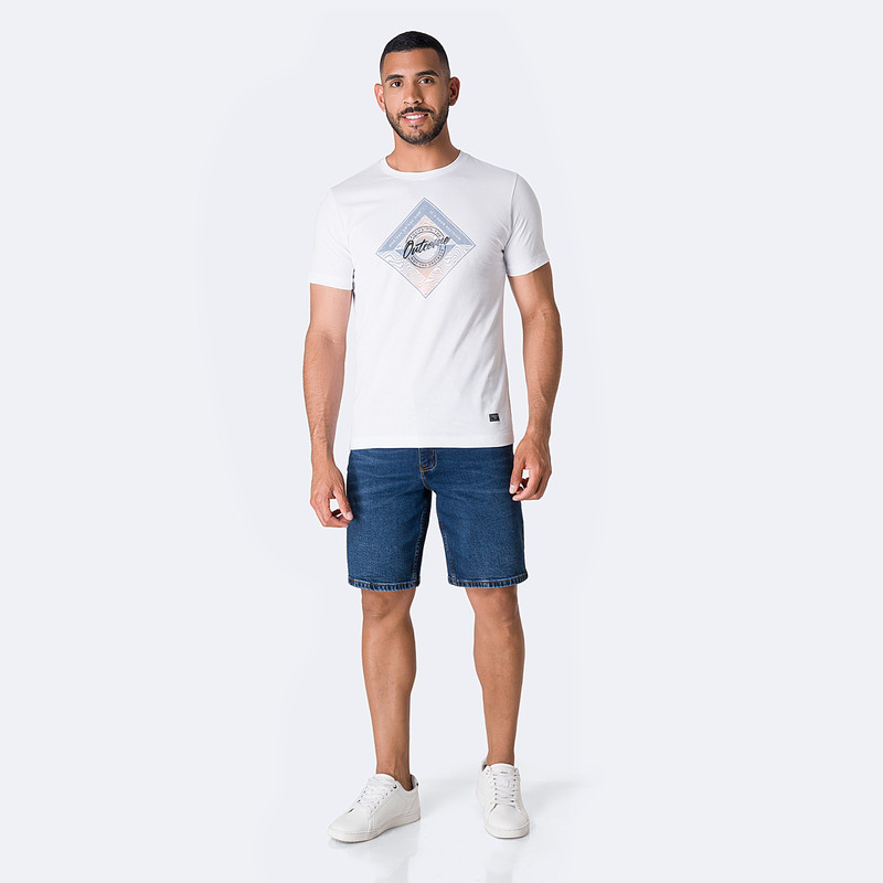 BERMUDA DENIM STRETCH HOMBRE CYAN - 2