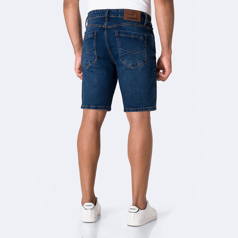 BERMUDA DENIM STRETCH HOMBRE CYAN - 3