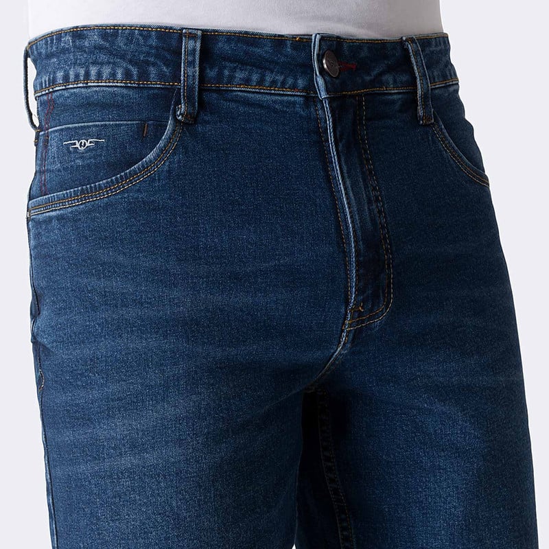 BERMUDA DENIM STRETCH HOMBRE CYAN - 4