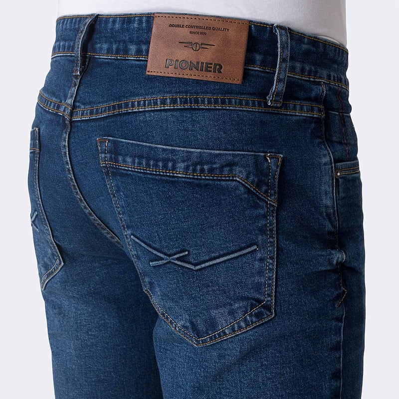 BERMUDA DENIM STRETCH HOMBRE CYAN - 5