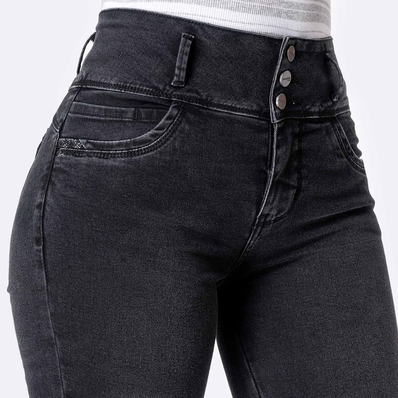 PANTALON DENIM STRETCH MUJER ANJALIH - 4