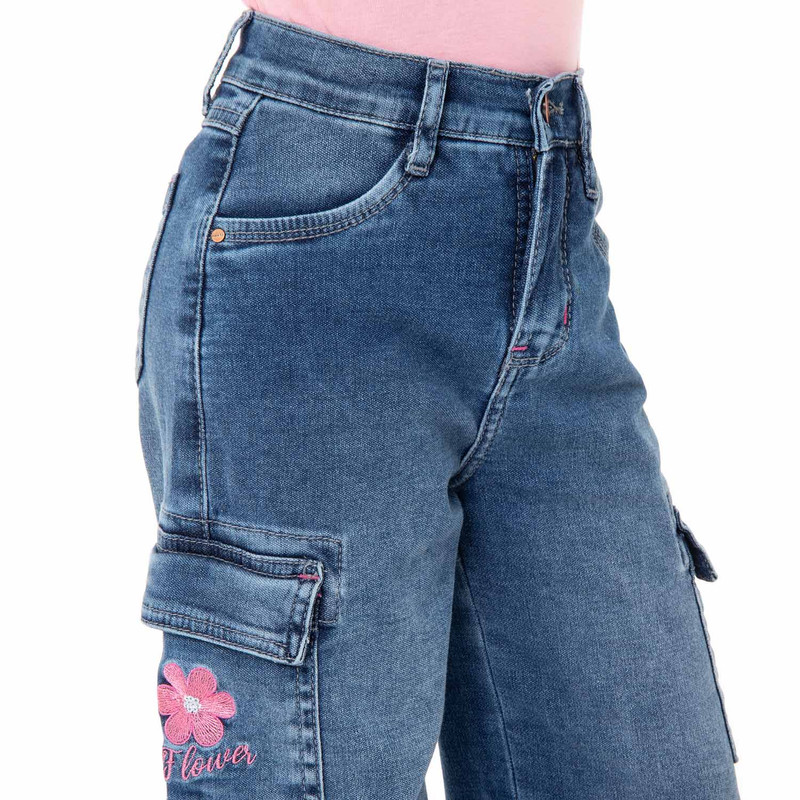 PANTALON DENIM STRETCH NIÑA LILIAA - 4
