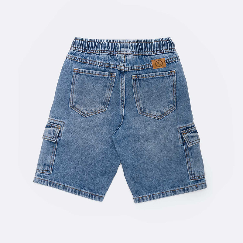 BERMUDA CARGO DENIM NIÑO DAMIANHH - 3