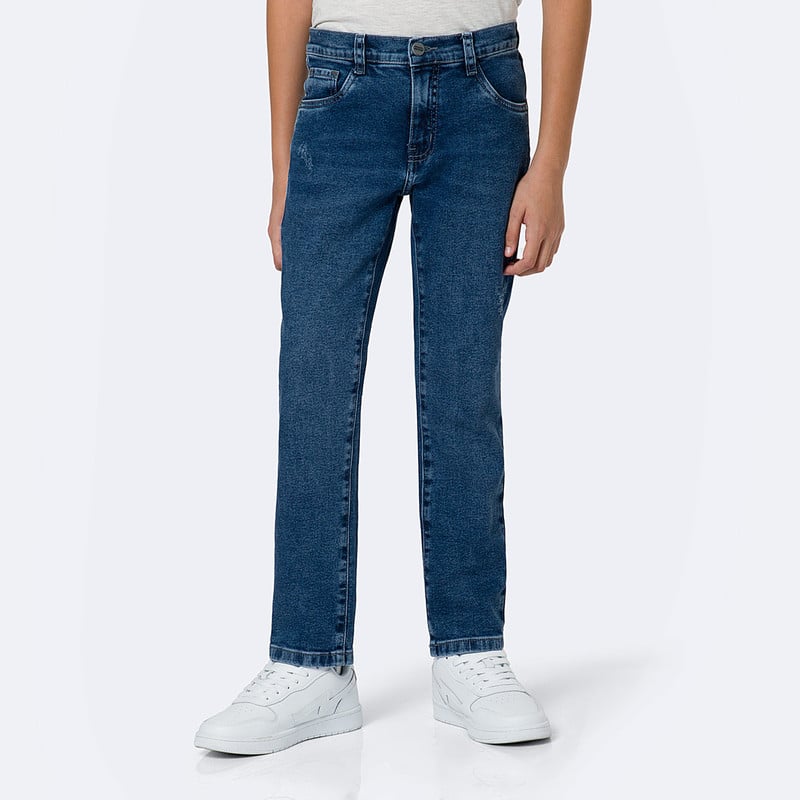 PANTALON DENIM STRETCH NIÑO RHIBAS - 1