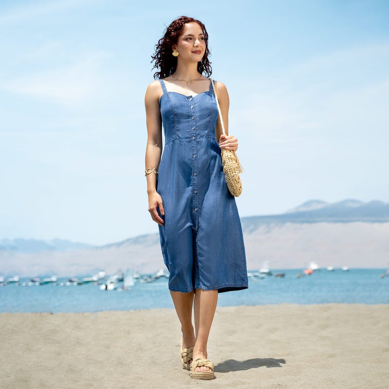 VESTIDOS DENIM MUJER GINDARA - 2