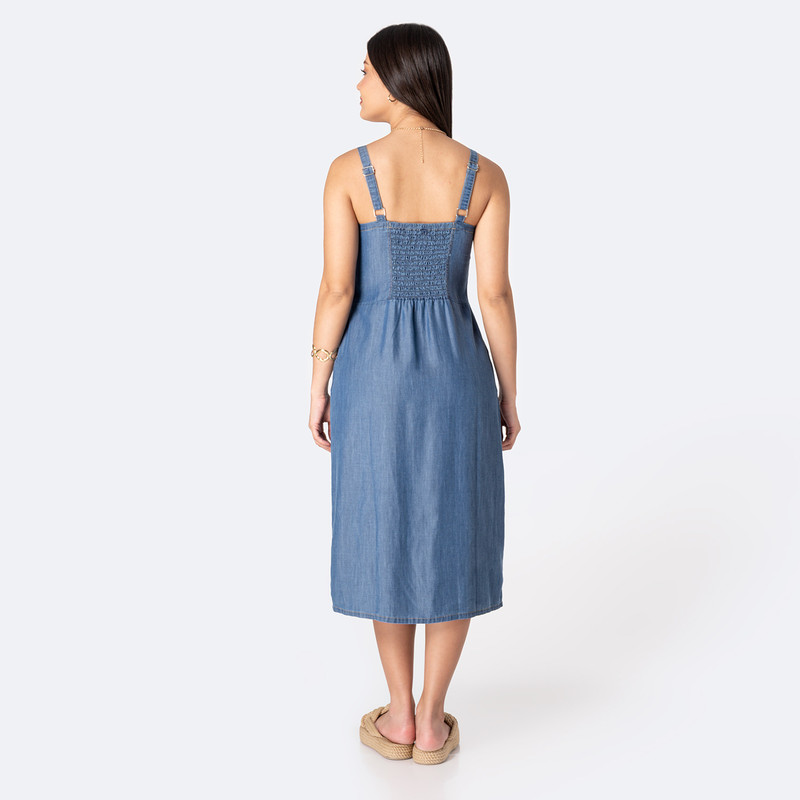 VESTIDOS DENIM MUJER GINDARA - 4