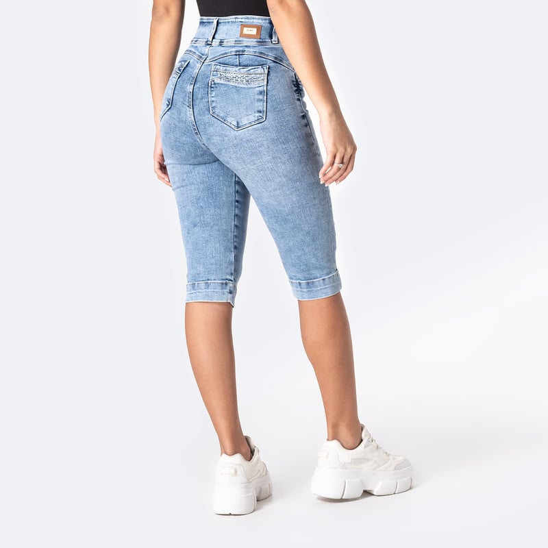 CROPPED DENIM STRETCH MUJER LESHLI - 3