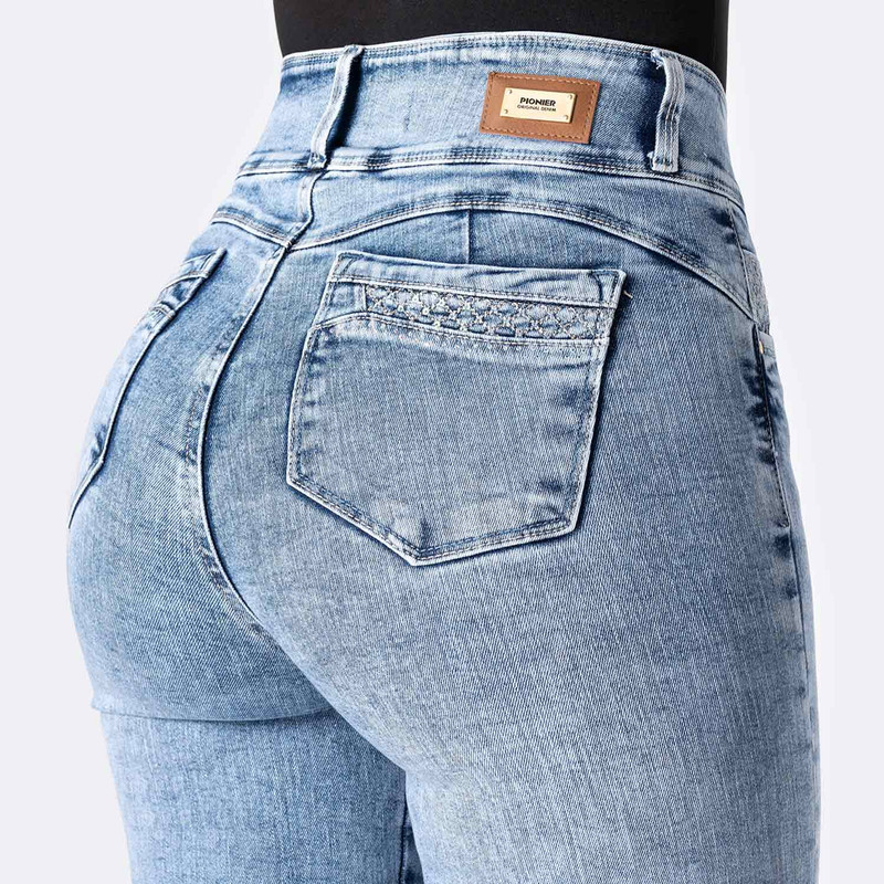 CROPPED DENIM STRETCH MUJER LESHLI - 5