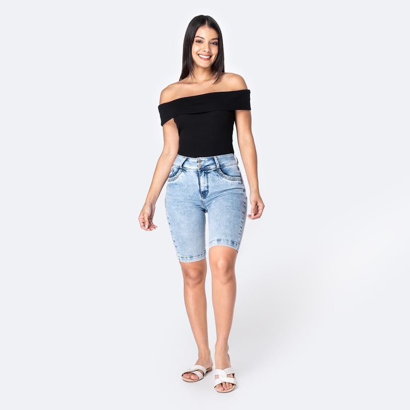 CROPPED DENIM STRETCH MUJER KEPSER - 2