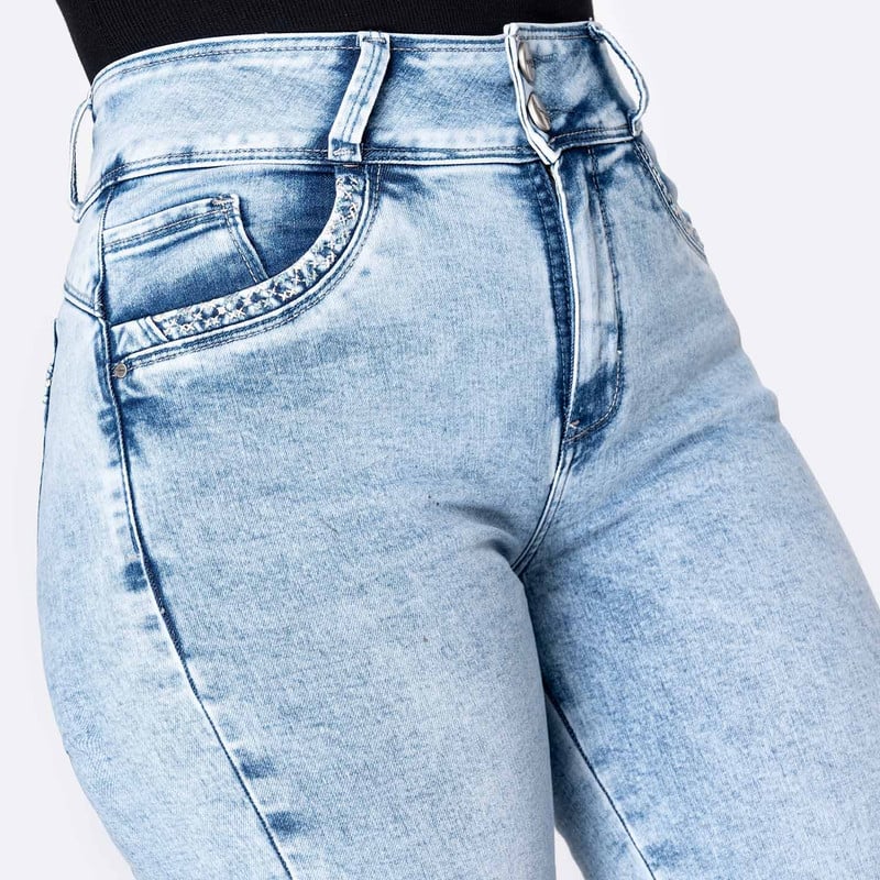CROPPED DENIM STRETCH MUJER KEPSER - 4