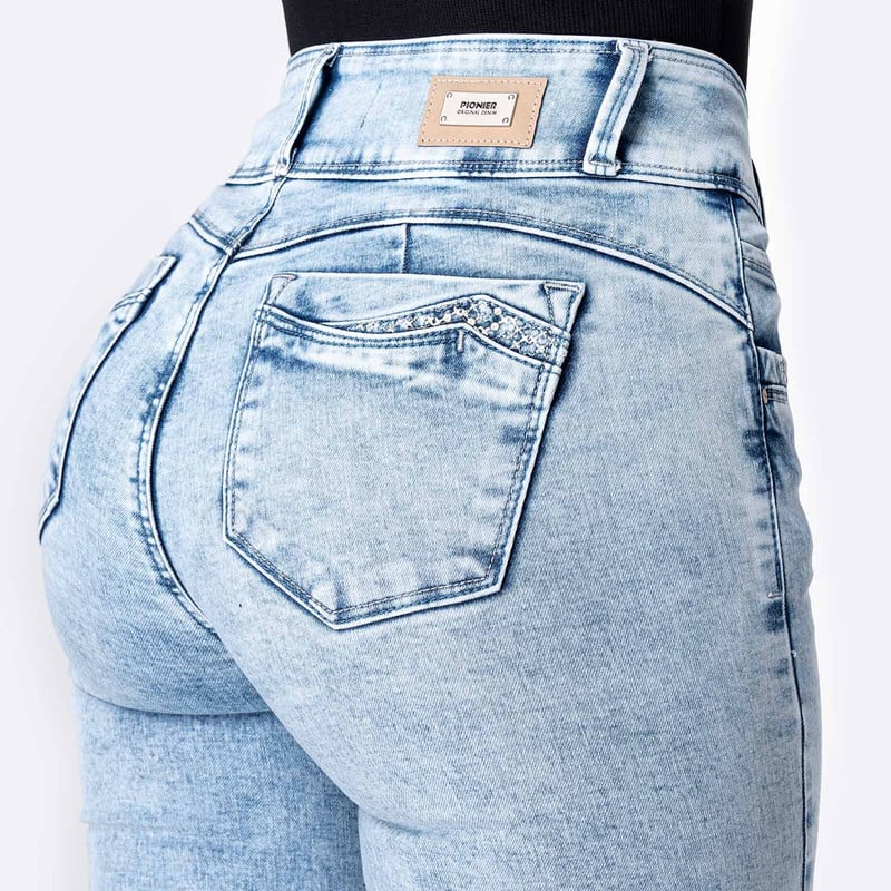 CROPPED DENIM STRETCH MUJER KEPSER - 5