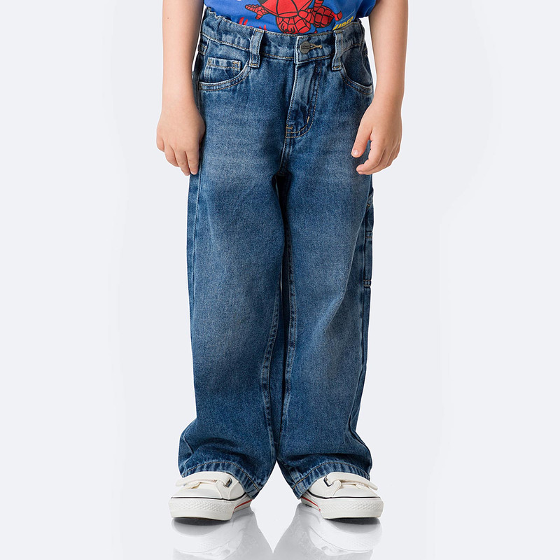 PANTALON DENIM STRETCH NIÑO CARLOHH - 1