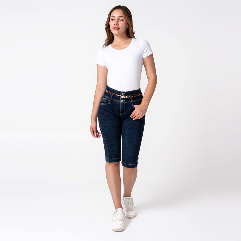 CROPPED DENIM STRETCH MUJER ADRIANIS - 2