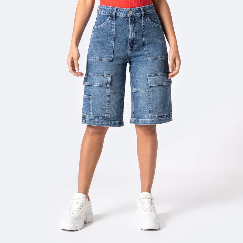 CROPPED DENIM STRETCH MUJER JELAM - 1