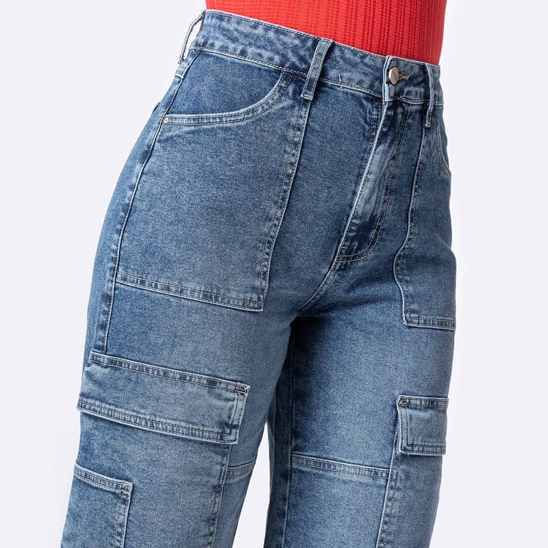 CROPPED DENIM STRETCH MUJER JELAM - 4